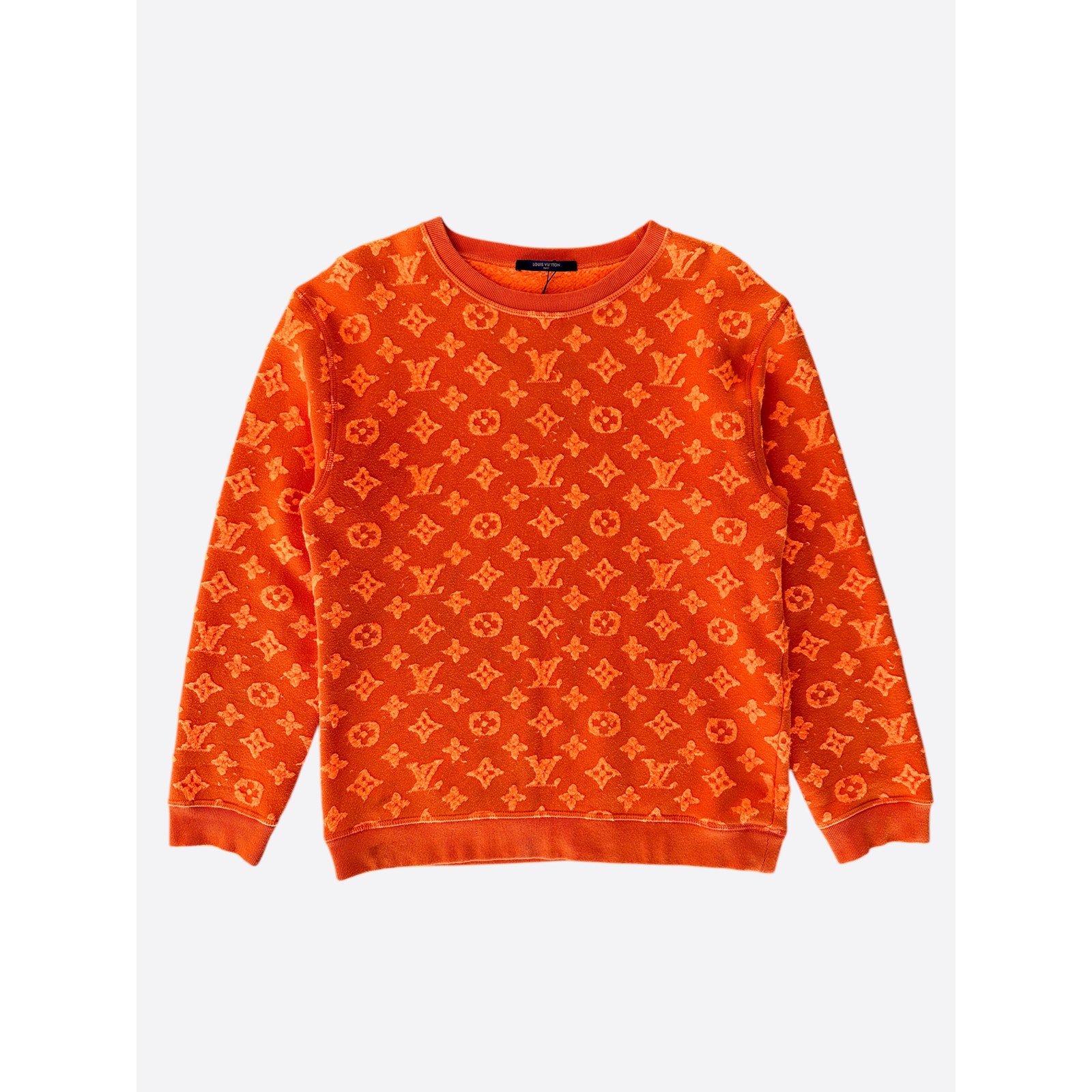 Louis Vuitton Orange Monogram Jacquard Sweater